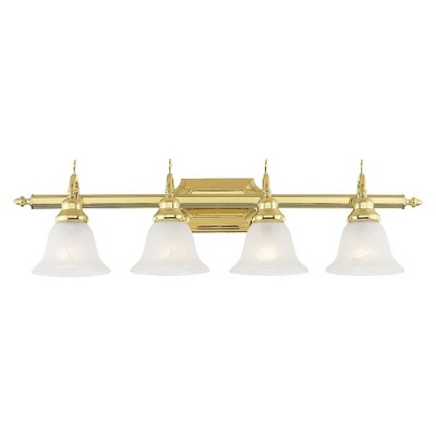 Livex Lighting French Regency 4 - Light Vanity in  Polished Brass