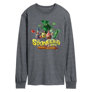 Men's - Spongebob Squarepants - Spongebob: The Search For Squarepants Logo Long Sleeve Graphic T-Shirt - 1 of 4