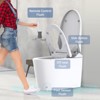 Electric Bidet Toilet Seat w Wireless Remote, Smart Heated Toilet Seat Elongated w Instant Warm Water & Air Dryer, Front & Rear Wash, Slow Close Lid - 2 of 4
