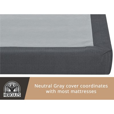 Hercules 4 Inch Low Profile Twin XL Wooden Mattress Foundation
