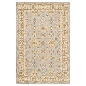 Light Blue/Ivory Holly Tufted Accent Rug 3