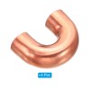 Unique Bargains Copper HVAC Air Conditioner 180 Degree Bend Sweat End Solder Elbow Pipe Fitting Rose Gold 4 Pcs - 3 of 4
