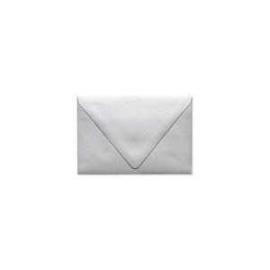 LUX A4 Contour Flap Envelopes 4 1/4 x 6 1/4 50/Box Silver Metallic 1872-06-50 - 1 of 1