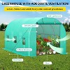 Mini Walk-in Transparent Greenhouse with PE Cover and Anchor, 3 Tiers 4 Shelves Plant Garden for Indoor Backyard Outside - 3 of 4