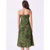INSPIRE CHIC Women's Spaghetti Strap Sleepwear Camisole Floral Sleeveless Casual Nightgown - 4 of 4