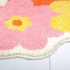 TOWN & COUNTRY PLAY Blossom Retro Daisy Flower Shaped Bath Mat, Absorbent Tufted Floor Mat - 4 of 4