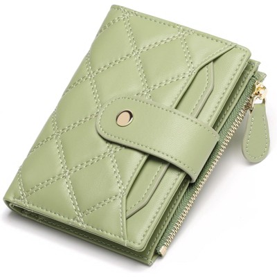 BEAFUP Small Wallet for Women,RFID Blocking Bifold Wallet with Zipper Pocket 9 Card Slots,ID Window,Removable Sleeve for Parties,Shopping