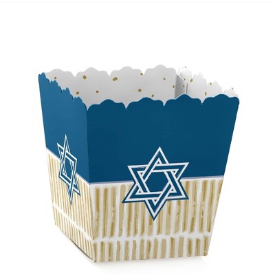 Big Dot of Happiness Happy Hanukkah - Party Mini Favor Boxes - Chanukah Treat Candy Boxes - Set of 12