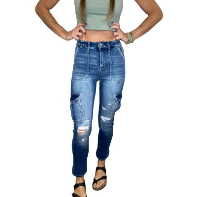 Women's Kristen Cargo Denim - RISEN