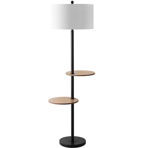 Kelsen Floor Lamp Matte Black, Floor Lamp With Table Attached Uk