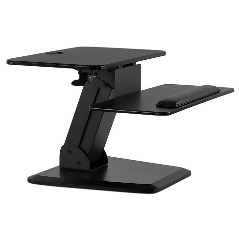 Mount-It! 48 in. Black Extra-Wide Height Adjustable Standing Desk Converter