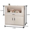 Large Hamster Cage, Hamster Habitat Cage with Split Storage Cabinet, Drawer, Openable Top with Transparent Acrylic Board for Hedgehog Small Animal - 3 of 4