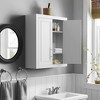 Lirago 26" Bathroom Cabinet Storage Cabinet with Adjustable Shelf 26*22 White - 2 of 4