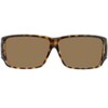 Jonathan Paul Orion Large Designer Fitovers Sunglasses in Cheetah/Polarized Polarvue Amber Brown - Frame(Width:140mm/Height:43mm) - 2 of 3