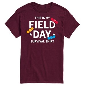 Men's - Instant Message - Field Day Survival Shirt Short Sleeve Graphic T-Shirt - 1 of 4