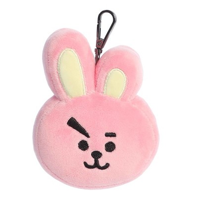 Aurora Mini COOKY Clip-On BT21 Lovable Stuffed Doll Pink 4.5"