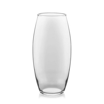 Slickblue 10'' Glass Bullet Vase - Clear