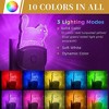 DORESshop 0.5-Watt Plug In Color-Changing Kids Night Light with Dusk-To-Dawn Sensor for Bathroom, Kid Room (2-Pack) - 4 of 4