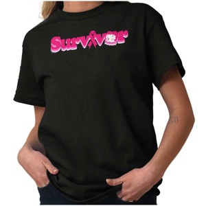 Betty Boop Breast Cancer Survivor Womens Graphic T Shirt Tees Brisco Brands - 1 of 4