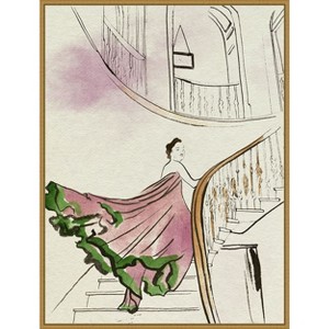 Amanti Art Back Glance I by Melissa Wang Framed Canvas Wall Art - 1 of 4