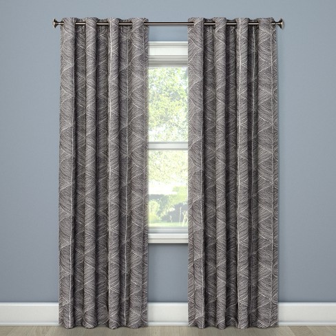 84 X50 Modern Stroke Blackout Window Curtain Panels Project 62