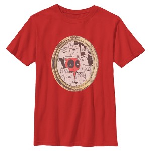 Boys Marvel Deadpool Cats Animated Frame T Shirt - 1 of 4