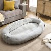 Human Dog Bed,Giant Extra Large Memory Foam Human Size Pet Bed for People with Storage Pocket Cover-Maison Boucle - 3 of 4