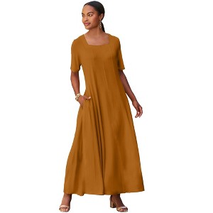 Jessica London Square Neck Maxi Dress - 1 of 4