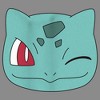 Juniors Womens Pokemon Bulbasaur Wink Face Cowl Neck Sweatshirt - 2 of 4