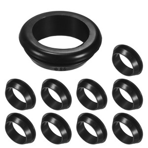 Unique Bargains Rubber Corrosion-Resistant Snap-in Locking Hole Plugs Black - 1 of 4