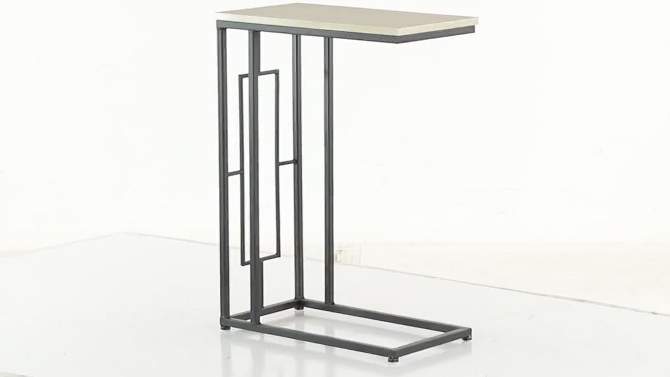 Contemporary Iron and Wood Accent Table Dark Gray - Olivia &#38; May, 2 of 6, play video