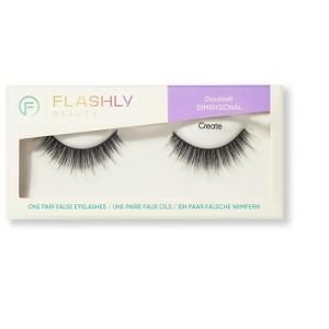 Flashly Beauty - DoubleIt Dimensional - False Eyelashes - Create - Black - 1 of 4