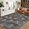 Washable Modern Non Slip Living Room Area Rugs, Soft Low Pile Solid Floor Carpet for Bedroom Dining Room - 3 of 4