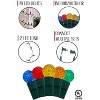 Perfect Holiday 70 LED Indoor/Outdoor G12 Round Bulb Green Cable Christmas String Lights - Multicolor - 3 of 4
