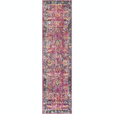 Mark & Day Isabella 2'7"x12' Runner Woven Indoor Area Rugs Burgundy