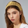 Unique Bargains Women's Velvet Wide Knotted headband for headband Hair Hoop Hair Accessories 1 Pc - 2 of 4