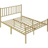 Yaheetech Metal Platform Bed Frame with Spindle Headboard and Footboard - 2 of 4