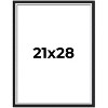 PosterPalooza | Flat Silver Picture Frame - UV Acrylic, Foam Board Backing, Hanging Hardware - 2 of 4