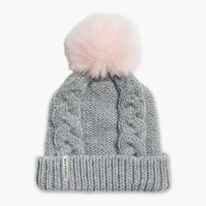 Turtle Fur Lizzy Faux Fur Pom Beanie - Youth Girls Winter Hat - 1 of 4