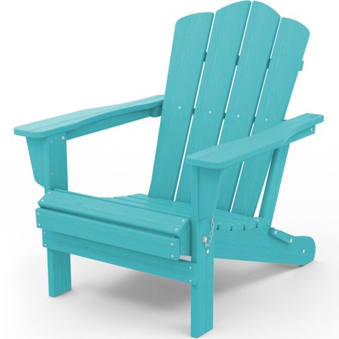 Hyleory Hdpe Folding Adirondack Chair/ Color: Tiffany Blue : Target