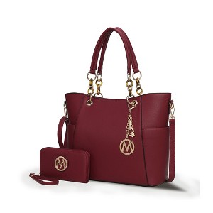 MKF Collection Bonita Vegan Leather Tote Bag with matching Wallet by Mia K - 1 of 4