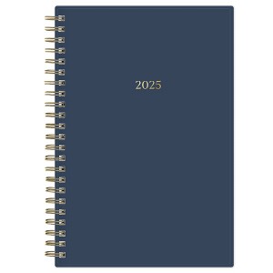 Marie Kondo for BlueSky 2025 Weekly/Monthly Planner 8.15"x5.83" Wirebound French Navy: Adult Agenda & Calendar - 1 of 4