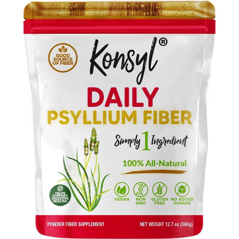 Konsyl Daily Psyllium Fiber Powder - 12.7oz, 1 of 8