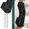 Whisen Corduroy Oversized Sectional Sofa with a Chaise Lounge and Three Soft Throw Pillows - 4 of 4