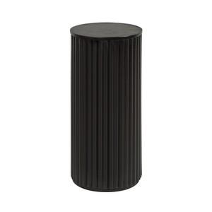 Kate and Laurel Reid Wood Drink Table, 10x10x22, Black - 1 of 4
