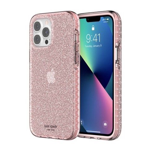 Kate Spade New York Apple Iphone 13 Pro Max Iphone 12 Pro Max Ultra Defensive Case Pink Translucent Glitter Target