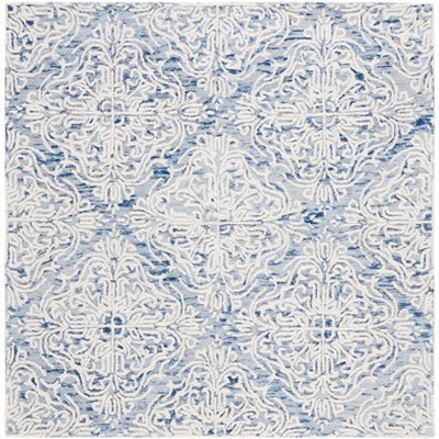 Blossom Blm103 Hand Tufted Area Rug - Blue/ivory - 6'x6' - Safavieh ...