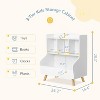 Arceso 28" Wooden Kids Toy Storage Organizer, Bookshelf for Kids Room - White - 2 of 4