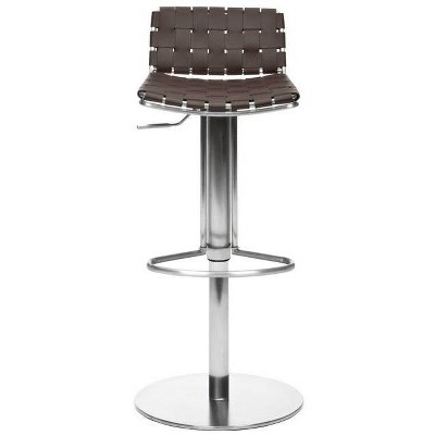 Floyd Gas Lift Swivel Barstool Brown - Safavieh