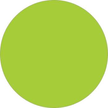 Tape Logic Removable Labels 2" Circle Fluorescent Green 500 /Roll DL1390FG